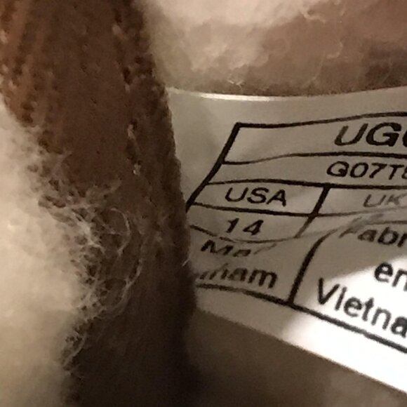 UGG Neumel Chukka Boots Mens Size 14 Chestnut Suede Sheepskin Shoes Waterproof - Picture 4 of 9